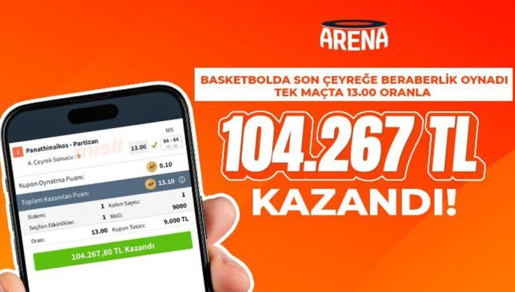 Ömer Faruk Yurtseven son basketi attı… Panathinaikos – Partizan maçında beraberliği bilen Misli üyesi 104.267 TL kazandı!